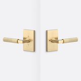 Sure-Loc LV102 SB GRIP-KN SB satin brass privacy door lever