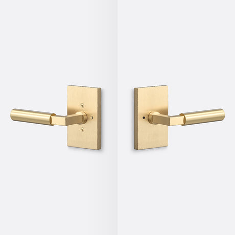 Sure-Loc LV102 SB GRIP-SM SB satin brass privacy door lever