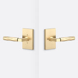 Sure-Loc LV102 SB GRIP-VT SB satin brass privacy door lever