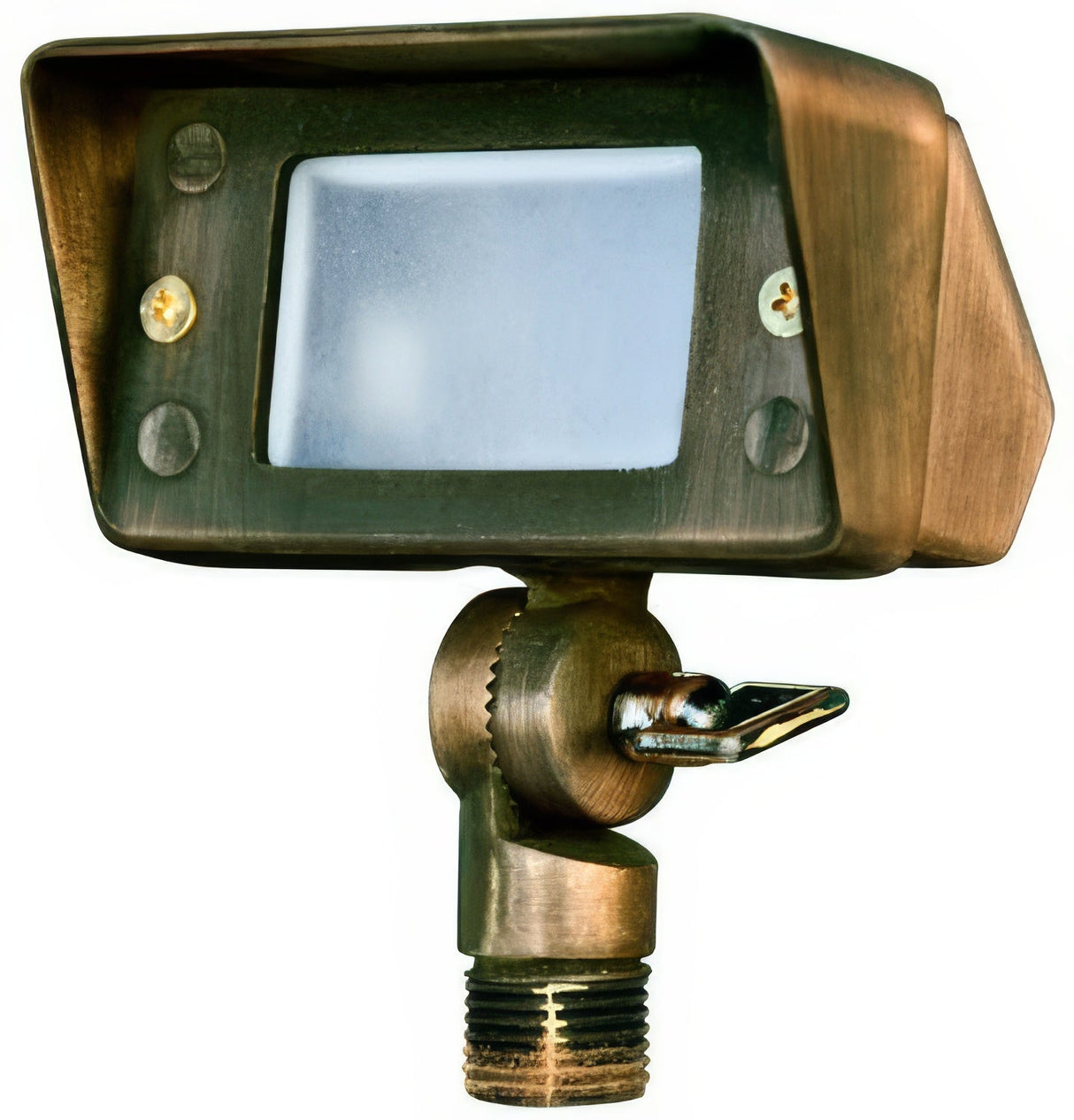 Dabmar Lighting LV116-L3-AMB-WBS weathered brass flood light