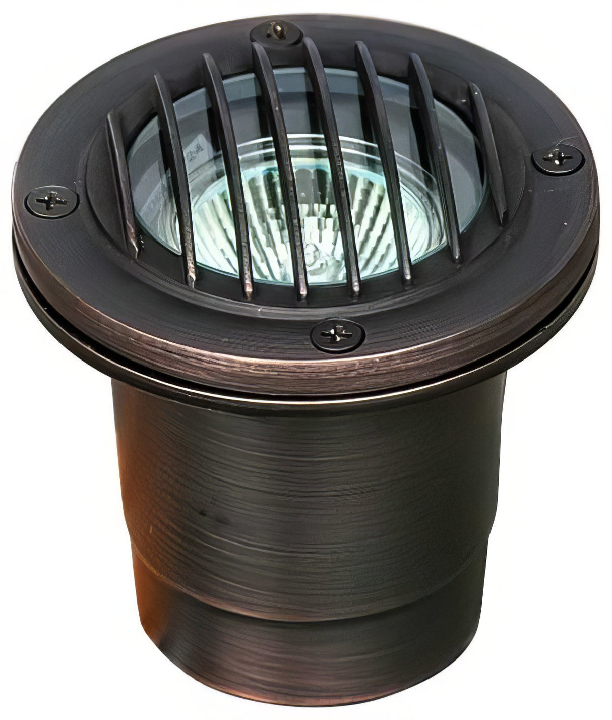 Dabmar Lighting LV24-L4-RGBW Brass In-Ground Well Light w/ Grill 12V 2-Pin LED 4W RGBW