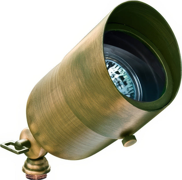 Dabmar Lighting LV29-L5-65K-ABS-HOOD antique brass directional spotlight