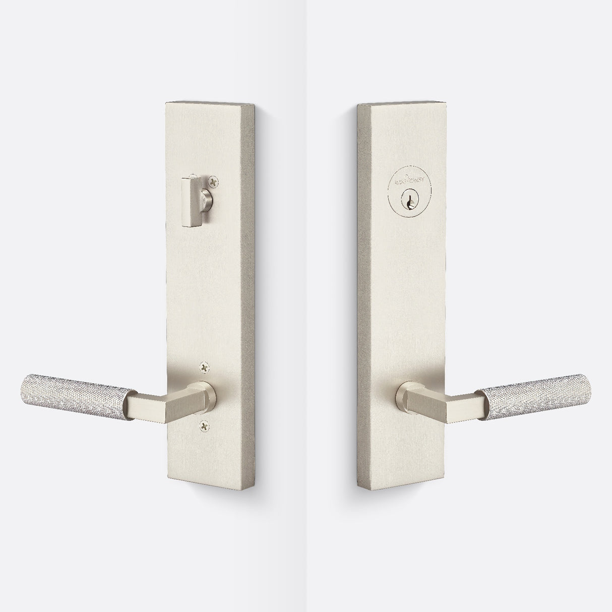 Sure-Loc LV307 15-GRIP KN 15 satin nickel single cylinder handleset