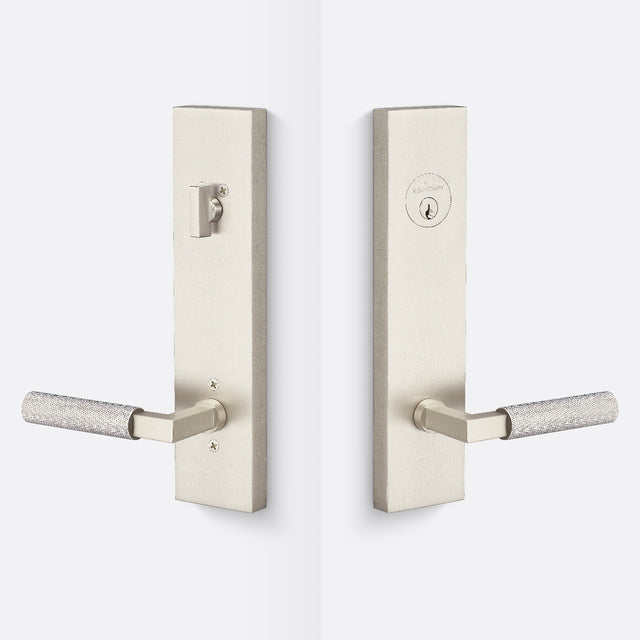 Sure-Loc LV307 15-GRIP KN 15 satin nickel single cylinder handleset