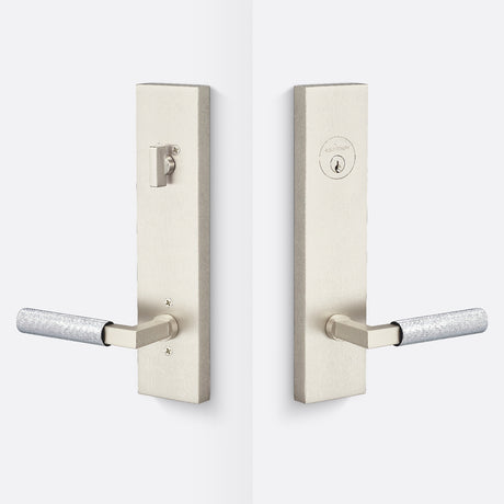 Sure-Loc LV307 15-GRIP KN 26 satin nickel / polished chrome single cylinder handleset