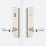 Sure-Loc LV307 15-GRIP KN 26 satin nickel / polished chrome single cylinder handleset