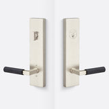 Sure-Loc LV307 15-GRIP KN FBL satin nickel / flat black single cylinder handleset