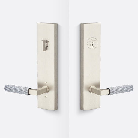 Sure-Loc LV307 15-GRIP SKN 26 satin nickel / polished chrome single cylinder handleset