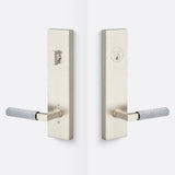 Sure-Loc LV307 15-GRIP SKN 26 satin nickel / polished chrome single cylinder handleset