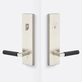 Sure-Loc LV307 15-GRIP SKN FBL satin nickel / flat black single cylinder handleset