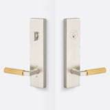 Sure-Loc LV307 15-GRIP SKN SB satin nickel / satin brass single cylinder handleset