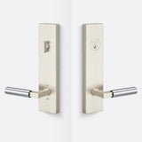 Sure-Loc LV307 15-GRIP SM 26 satin nickel / polished chrome single cylinder handleset