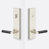 Sure-Loc LV307 15-GRIP SM FBL satin nickel / flat black single cylinder handleset