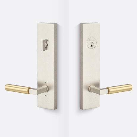 Sure-Loc LV307 15-GRIP SM SB satin nickel / satin brass single cylinder handleset