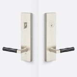 Sure-Loc LV307 15-GRIP VT FBL satin nickel / flat black single cylinder handleset
