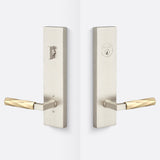 Sure-Loc LV307 15-GRIP VT SB satin nickel / satin brass single cylinder handleset