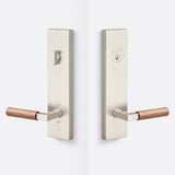 Sure-Loc LV307 15-GRIP WN satin nickel / walnut single cylinder handleset