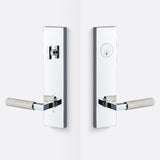 Sure-Loc LV307 26-GRIP KN 15 polished chrome / satin nickel single cylinder handleset