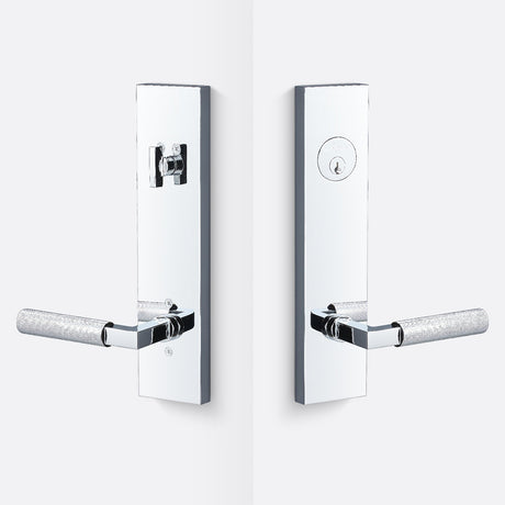 Sure-Loc LV307 26-GRIP KN 26 polished chrome single cylinder handleset