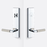 Sure-Loc LV307 26-GRIP SKN 15 polished chrome / satin nickel single cylinder handleset