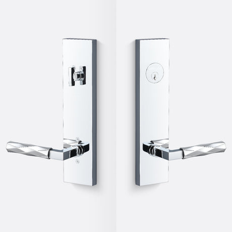 Sure-Loc LV307 26-GRIP VT 26 polished chrome single cylinder handleset