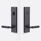 Sure-Loc LV307 FBL-GRIP SM FBL flat black single cylinder handleset