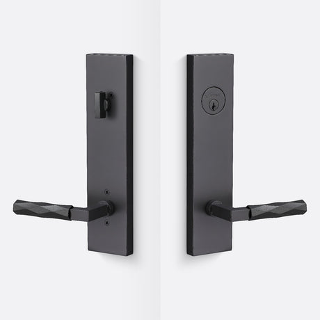 Sure-Loc LV307 FBL-GRIP VT FBL flat black single cylinder handleset