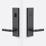 Sure-Loc LV307 FBL-GRIP VT FBL flat black single cylinder handleset