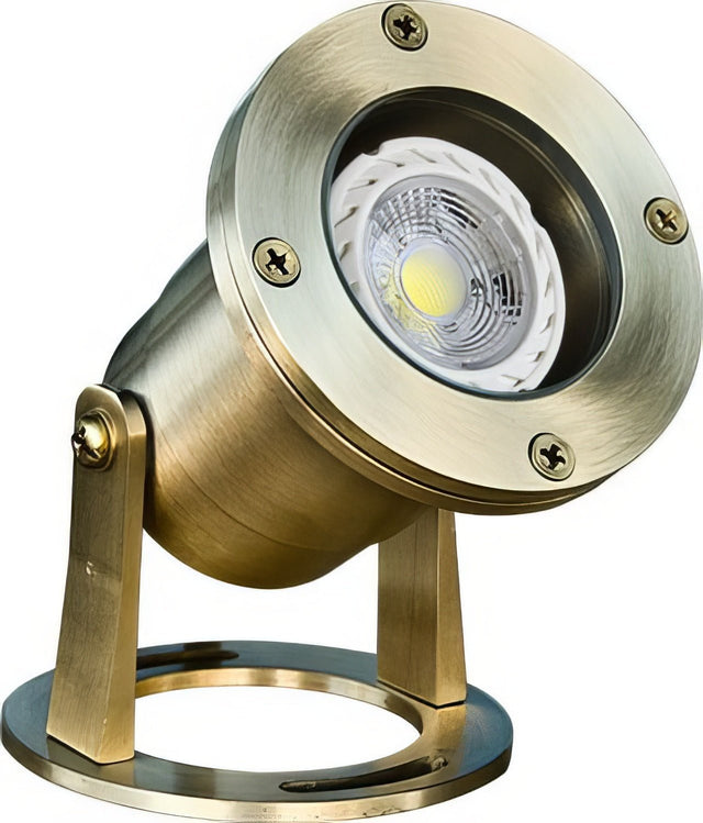 Dabmar Lighting LV323-L4-RGBW-BS brass underwater light