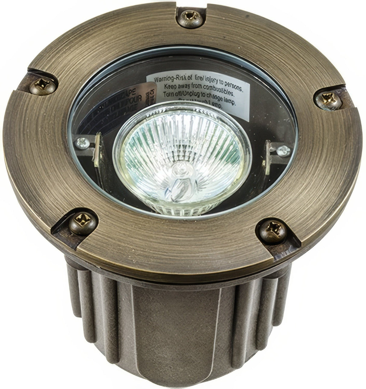 Dabmar Lighting LV342-L5-27K-WBS weathered brass in ground well light