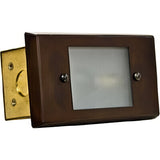 Dabmar Lighting LV612-ABZ antique bronze brick/step/wall light