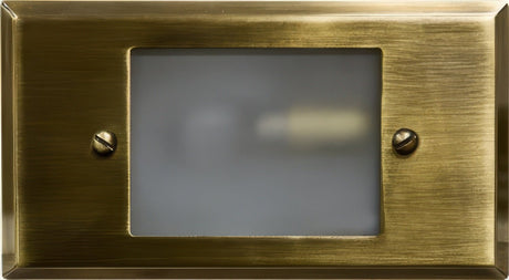 Dabmar Lighting LV612-L3-30K-ABS antique brass outdoor step light
