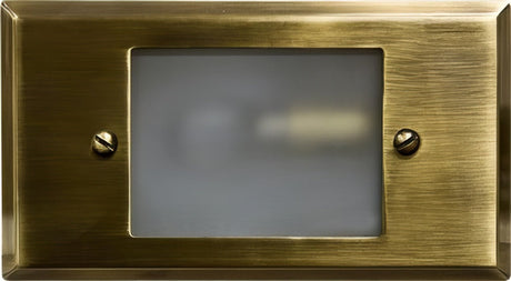 Dabmar Lighting LV612-L3-64K-ABS antique brass outdoor step light