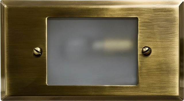 Dabmar Lighting LV612-L3-64K-ABS antique brass outdoor step light