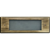 Dabmar Lighting LV614-ABS antique brass brick/step/wall light