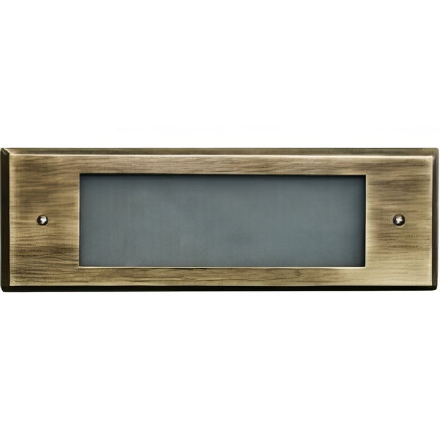 Dabmar Lighting LV614-ABS antique brass brick/step/wall light