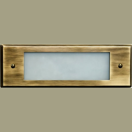 Dabmar Lighting LV614-L6-30K-ABS antique brass outdoor step light