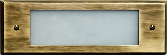 Dabmar Lighting LV614-L6-30K-ABS antique brass outdoor step light
