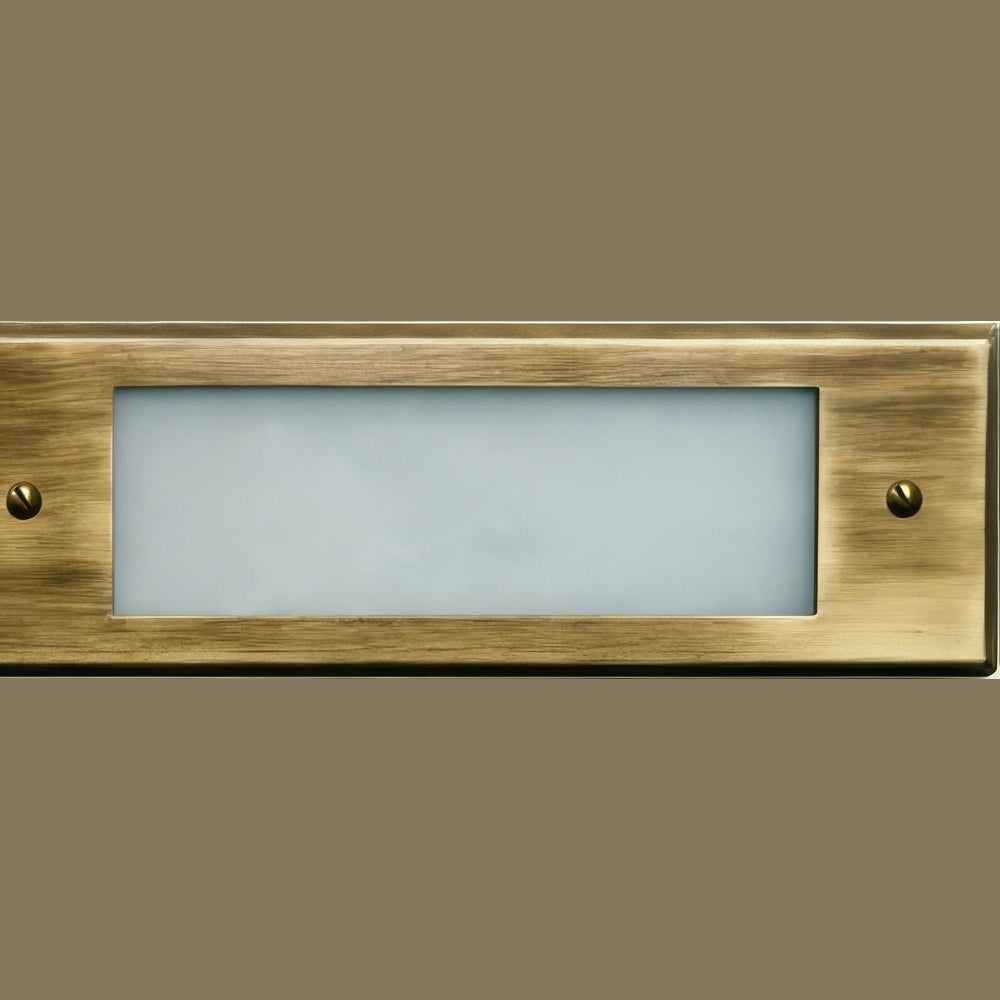 Dabmar Lighting LV614-L6-64K-ABS antique brass outdoor step light