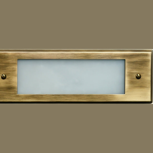 Dabmar Lighting LV614-L6-64K-ABS antique brass outdoor step light