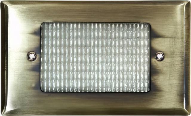 Dabmar Lighting LV618-L3-64K-ABS antique brass outdoor step light