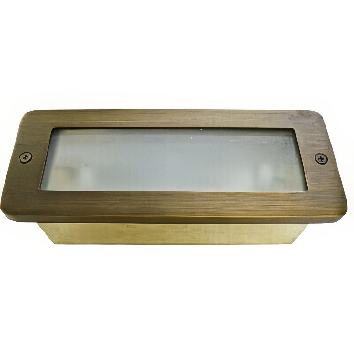 Dabmar Lighting LV630-WBS weathered brass brick/step/wall light