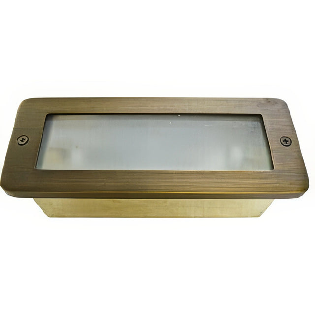 Dabmar Lighting LV630-WBS weathered brass brick/step/wall light