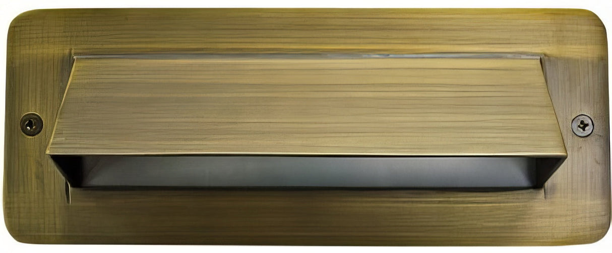 Dabmar Lighting LV631-L6-AMB-WBS weathered brass outdoor step light