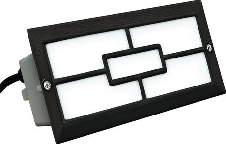 Dabmar Lighting LV636-L6-AMB-B black outdoor step light