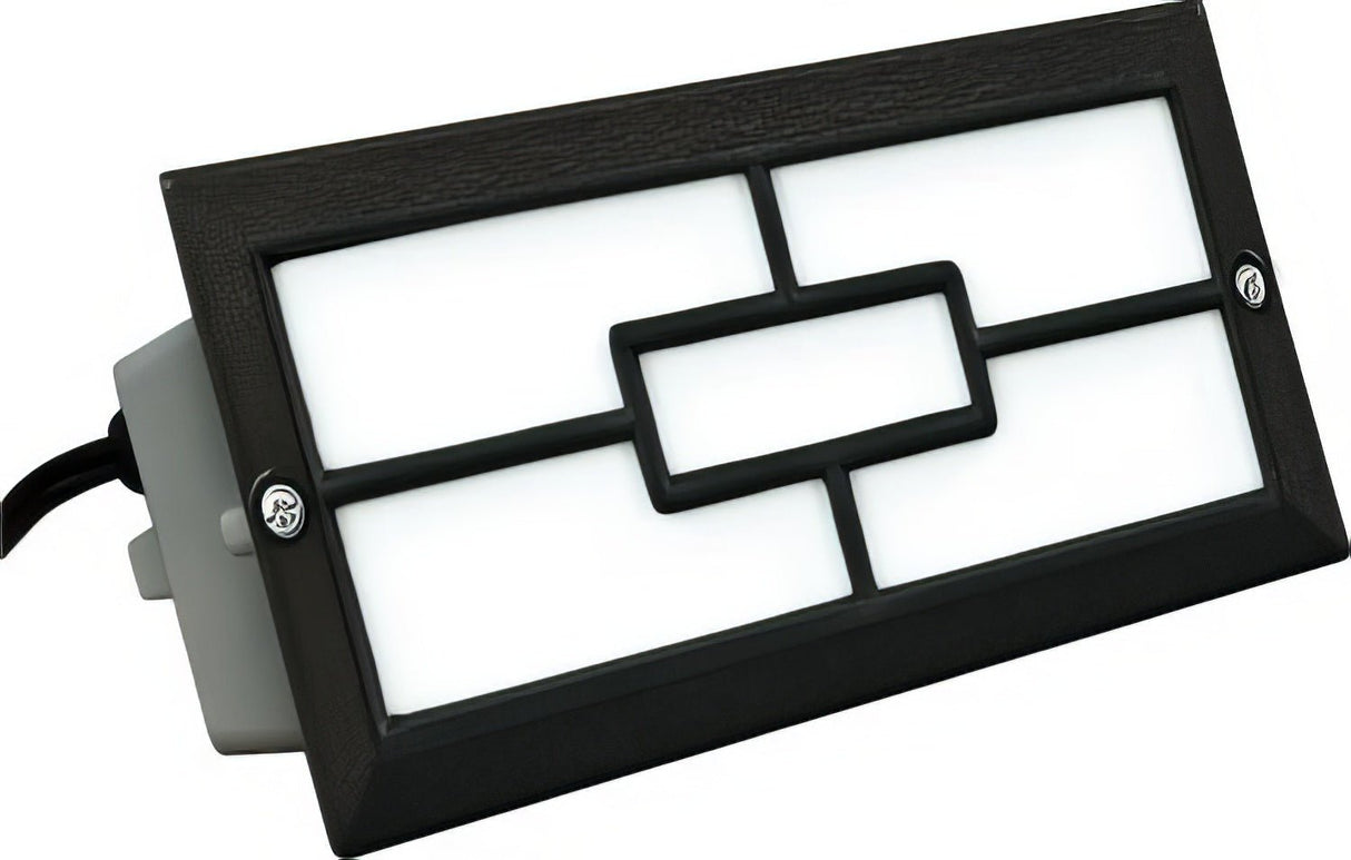 Dabmar Lighting LV636-L6-AMB-B black outdoor step light