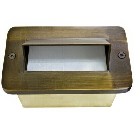 Dabmar Lighting LV638-WBS weathered brass brick/step/wall light