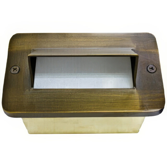 Dabmar Lighting LV638-WBS weathered brass brick/step/wall light
