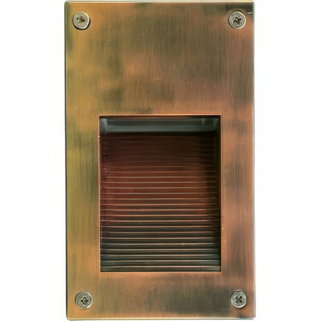 Dabmar Lighting LV670-ACP electro plated antique copper brick/step/wall light