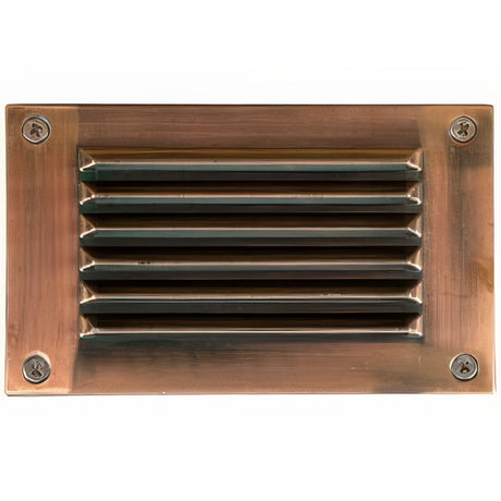 Dabmar Lighting LV675-ACP electro plated antique copper brick/step/wall light